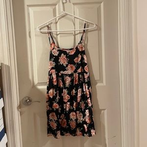 forever 21 | pink floral babydoll dress